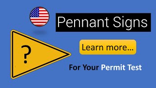 Pennant Signs What Does a Pennant Sign on the Road Mean [upl. by Kwabena]