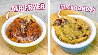 FREIDORA DE AIRE vs MICROONDAS  DESAYUNO SALUDABLE en 10 MINUTOS [upl. by Atnuahsal]