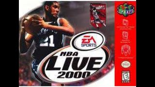 NBA Live 2000 N64 Lakers vs Timberwolves December 17th 1999 [upl. by Igiul]