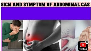 sign and symptom of abdominal gas health medical information [upl. by Chemash]