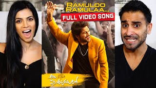 RAMULOO RAMULAA  Ala Vaikunthapurramuloo  Allu Arjun  Full Video Song REACTION [upl. by Salem]