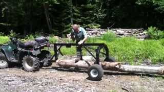 ATV Log ArchSkidder 1 Ton Cap USA MADE [upl. by Enyamert598]