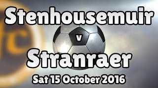 Stenhousemuir v Stranraer Sat 15 October 2016 Match Summary [upl. by Ahgem689]