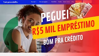 Peguei R5000 Empréstimo pessoal Bom Pra Crédito Veja taxa de juros [upl. by Rickey]