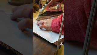 Bookbinders repair a Bible bookbinding biblerepair bookbinder bible bookbindery [upl. by Onimixam]