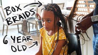 Her First Time Getting Braids  MOM VLOG [upl. by Siramed]