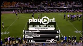 Football Hendersonville vs Wilson Central [upl. by Efron305]