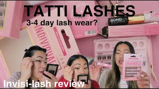 Honest first impressions of Tatti Lashes Invisilash  Do these temporary lashes last 34 days [upl. by Analiese]