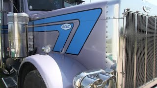 Grey amp Blue Peterbilt 379 At The GCTS Great Canadian Truck Show 2024 [upl. by Nylorac233]