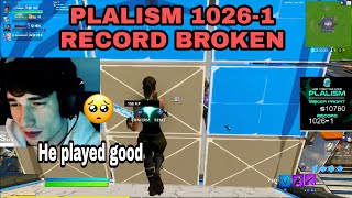 PLALISM 10260 RECORD BROKEN BY THIS INSANE PLAYER FORTNITE [upl. by Ardnossac]