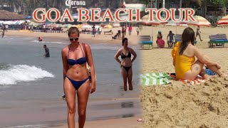 Goa Beach Tour  Bikini Beach  Aguada Fort Jail  Anjuna Beach  Baga Beach  Calangute  Part 29 [upl. by Aikenat543]