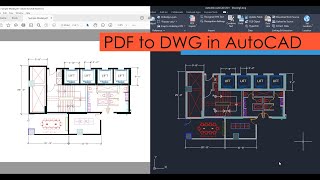 Adding PDF to AutoCAD as DWG file with correct scale [upl. by Evelin]