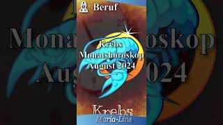 Krebs BERUF 👷‍♀️ Horoskop August 2024 [upl. by Columba]