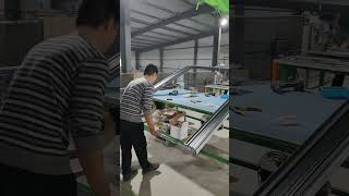 Superrail folding screen doors aircraft crane design super smooth push and pullqiangning [upl. by Nortna]