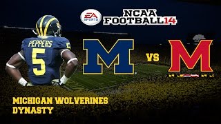 NCAA Football 14 Michigan Wolverines Dynasty  Vs Maryland Y2G8 [upl. by Pavla]