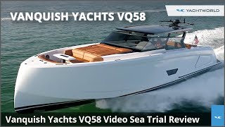 Vanquish Yachts VQ58 Aluminum Luxury Motor Yacht Review [upl. by Doria836]