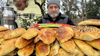 TURKISH BOREK 🥖 SIMPLE AND DELICIOUS PASTRY RECIPE❗ old village kitchen 👨‍🍳 ASMR [upl. by Lynde]