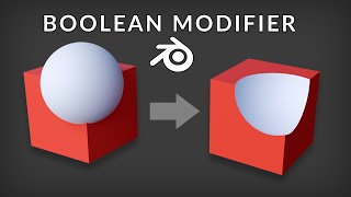 Blender Tutorial  Boolean Modifier 3D Modeling Essentials [upl. by Shah41]