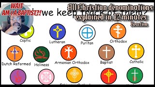 All Christian denominations explained in 12 minutes  Reaction [upl. by Kean218]