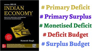 Part 124 Primary Deficit Primary Surplus Monetised Deficit Deficit Budget Surplus Budget upsc [upl. by Aunson69]