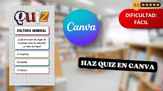 🎨 Cómo Crear Un Quiz En Canva Guía Completa [upl. by Rramo130]