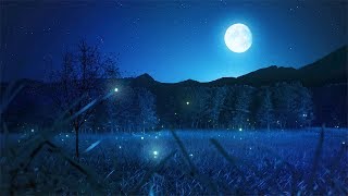 Relaxing Sleep Music and Night Nature Sounds Soft Crickets Beautiful Piano Deep Sleep Music [upl. by Ammadas]