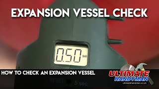 How to check an expansion vessel [upl. by Selle627]