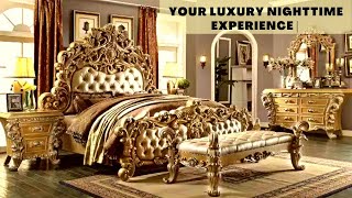 European Style Bedroom Furniture Set Luxury Bedroom Set Amazing Royal Bedroom designs 2022 [upl. by Ahsinoj]