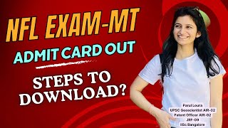 NFLExamMTAdmit cards outHow to downloadsteps to download [upl. by Venterea320]