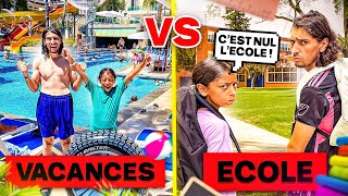 VACANCE VS ÉCOLE  😭🔥  Reprise de lécole [upl. by Mackoff]