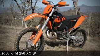 KTM 250 XCW 2009 Off Road Dirt Bike Review [upl. by Aniraad]