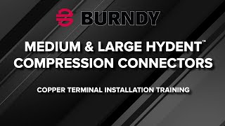 Burndy Copper Compression Terminal Installation Video [upl. by Alexandrina]