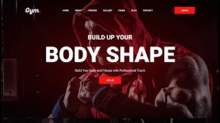 Build Responsive Gym Website Using React JS And Tailwind CSS  React and Tailwind CSS Websitereact [upl. by Gracye]