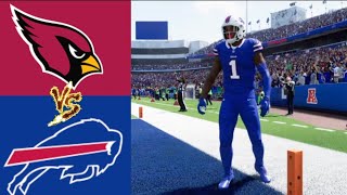 Cardinals vs Bills Week 1 Simulation Highlights Madden 25 Rosters [upl. by Bria]