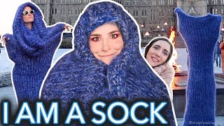 I Was A Human Sock For A Day I Tried Following A Safiya Nygaard Video [upl. by Kadner867]