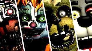 ALL FNAF 6 JUMPSCARES  Five Nights at Freddys 6 Freddy Fazbears Pizzeria Simulator [upl. by Fionna]