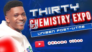 UNIBEN 2023 POSTUTME CHEMISTRY EXPO QUESTIONS [upl. by Ane]