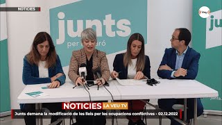 Junts demana la modificació de les lleis per les ocupacions conflictives [upl. by Pugh]