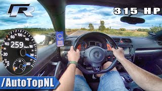 VW Scirocco R 20 TSI 315HP TOP SPEED on AUTOBAHN by AutoTopNL [upl. by Eila687]