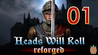 Heads Will Roll Reforged  Medieval Soldier RPG  01  One Hundred Years War [upl. by Gurango655]