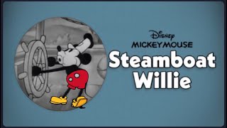 Mickey Mouse Steamboat Willie Whistle in COLOR Part 1 [upl. by Lanam]