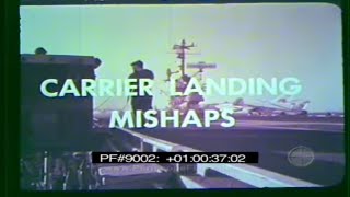 US NAVY AIRCRAFT CARRIER LANDING MISHAPS amp CRASHES Training Film 9002 [upl. by Starbuck485]