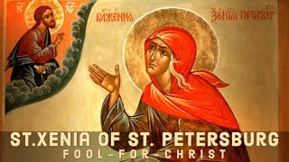 Weekday Akathist St Xenia of St Petersburg Tues Jan 23 2024 [upl. by Ellehc]