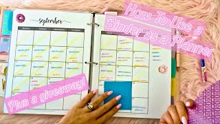 BINDER PLANNER SYSTEM  GIVEAWAY [upl. by Gladwin649]