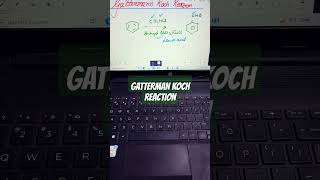 GATTERMAN KOCH REACTION ncertchemistryclass12 aldehydesketonescarboxylicacids organicchemistry [upl. by Chap]