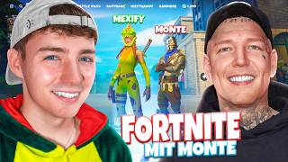 Das ERSTE MAL Fortnite mit MONTE 😳🔥 [upl. by Macdermot]