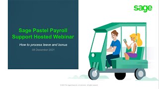 Sage Pastel Payroll Support hosted webinars How to process leave bonus and special runs [upl. by Admama]