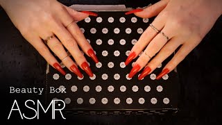 ASMR Glossybox Unboxing 🎧 soft spoken tracing makeup tapping [upl. by Adnilrev131]