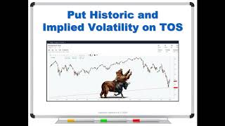 Put Historic and Implied Volatility on Think or Swim TOS [upl. by Lawry949]