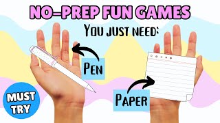 NO PREPARATION Games amp Activities for English Class ONLY Pens amp Papers [upl. by Soinotna]